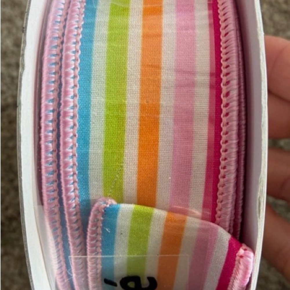 Offray Colorful Floral and Striped Ribbon Set - Picture 4 of 5
